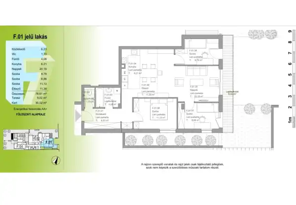 Eladó újépítésű téglalakás, Érd 4 szoba 79 m² 72.56 M Ft